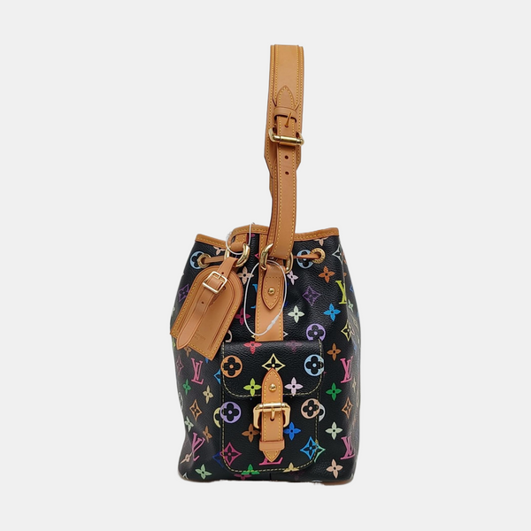 LV × TM NÉONOÉ MM Monogram Coated Canvas Black