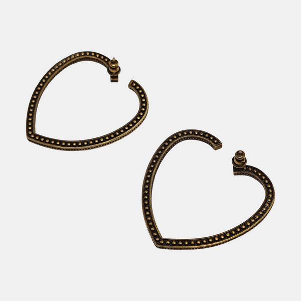Metal Gold Stud Earrings