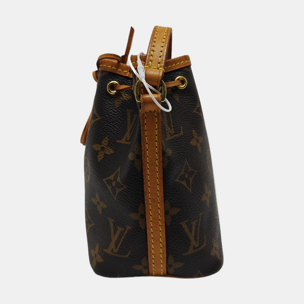 NÉONOÉ Nano Monogram Coated Canvas Brown