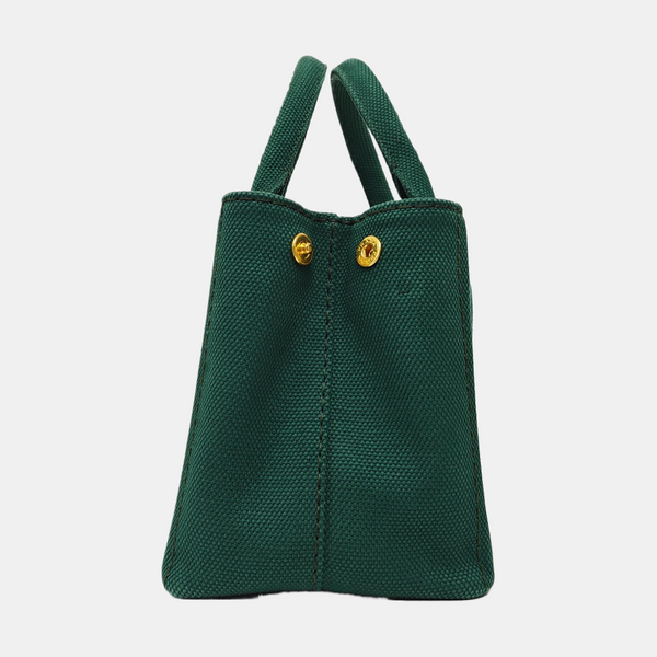 Denim Quilted Canvas Green