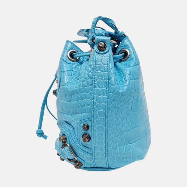 Le Cagole Mini Calfskin Blue