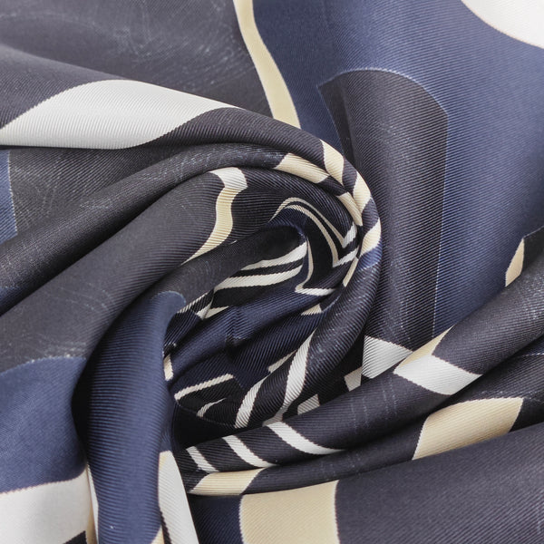 Mulberry Silk Silk Scarf Blue