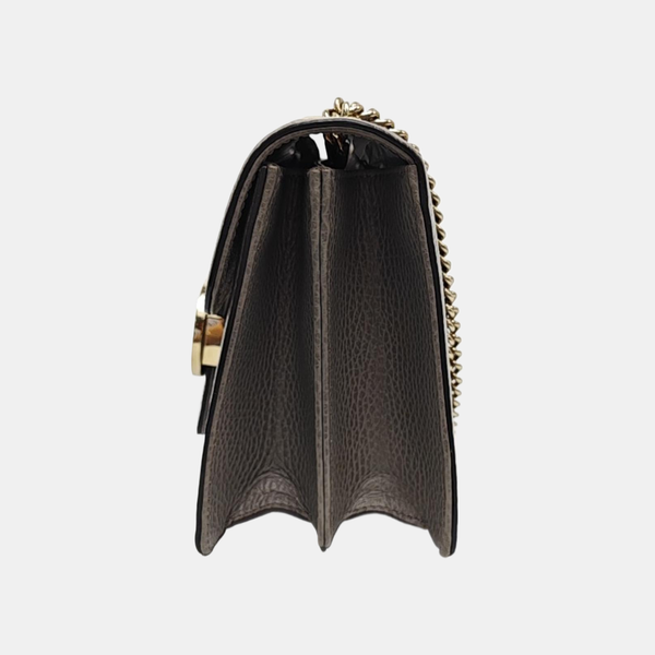 Interlocking G Small Calfskin Gray