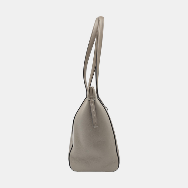 Calfskin Top Handle Bag Gray