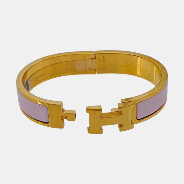 Clic H Metal Red Bangle