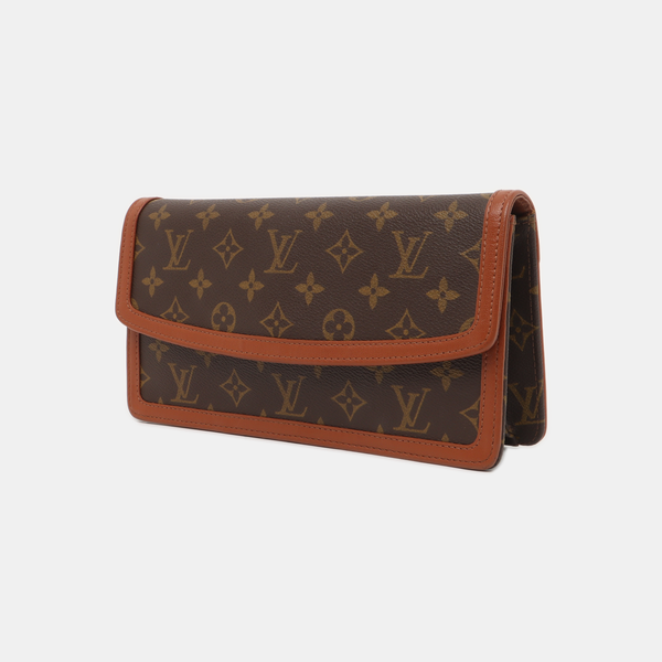 DAME Monogram Coated Canvas Brown