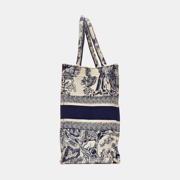 Book Tote Medium Canvas Blue