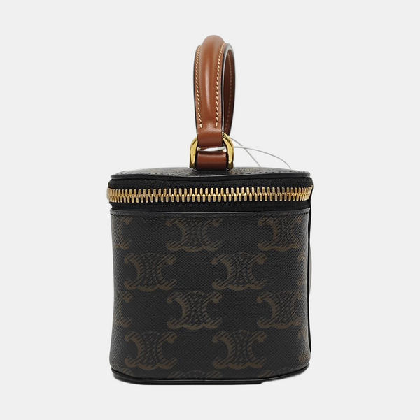 Coated Canvas Shoulder Bag Black