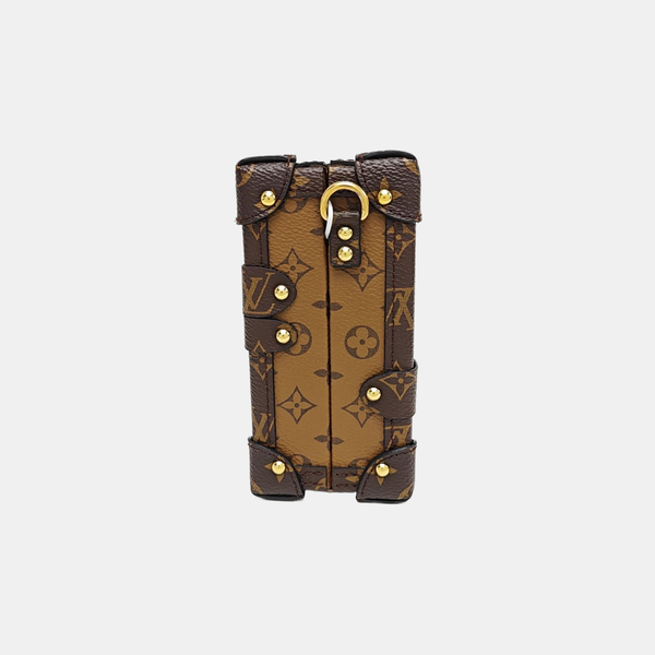 PETITE MALLE Monogram Coated Canvas Brown