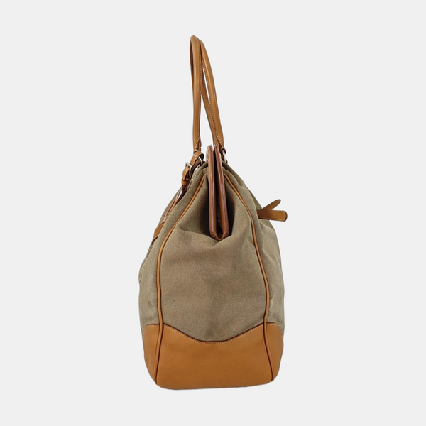 Fabric Tote Bag Brown