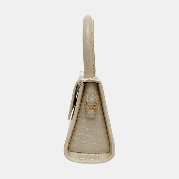 Leather Shoulder Bag Mini White