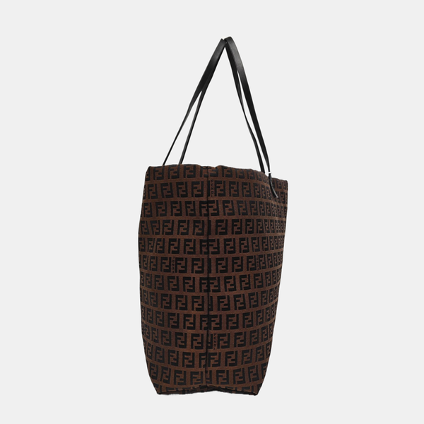 Canvas Top Handle Bag Brown
