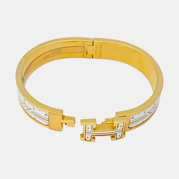 Clic H Metal Gold Bangle