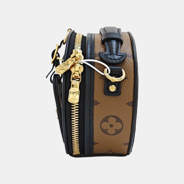 BOITE CHAPEAU Mini Monogram Coated Canvas Brown