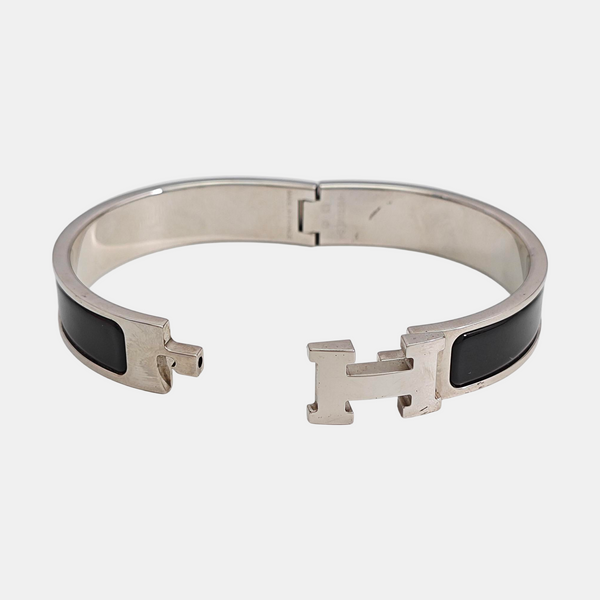 Clic Hh Metal Silver Bangle