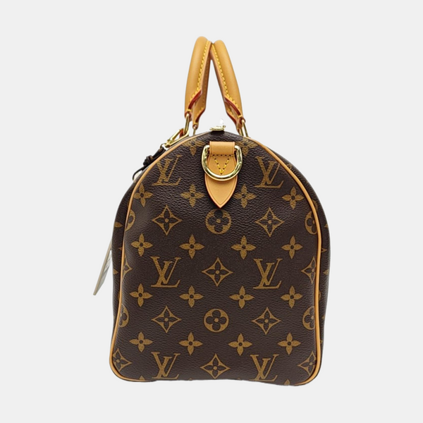 SPEEDY SOFT 30 Monogram Coated Canvas Brown