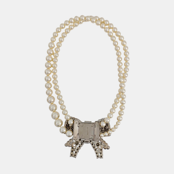 Faux Pearl White Necklace