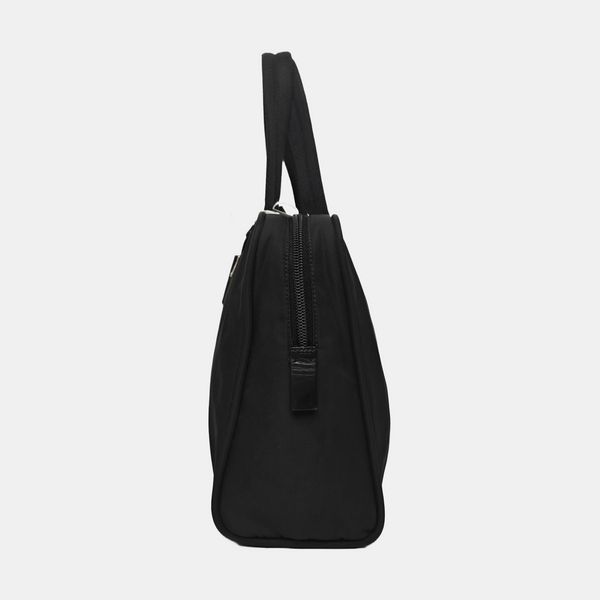 Nylon Top Handle Bag Black