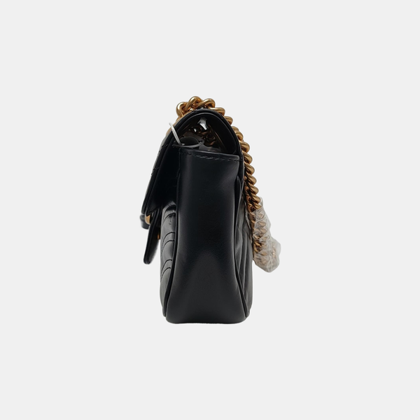 GG Marmont Small Quilted Calfskin Black