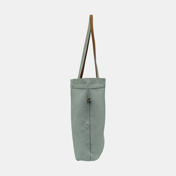 Leather Tote Bag Green