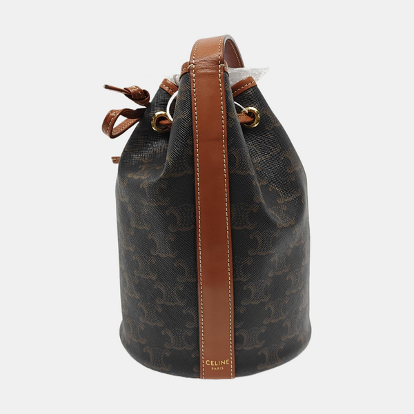 TRIOMPHE CANVAS Small Coated Canvas Brown