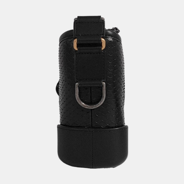 GABRIELLE Small Python Black