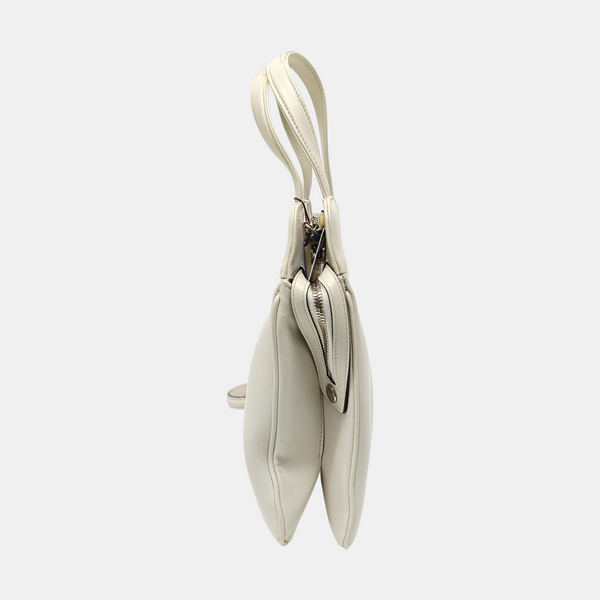 Calfskin Shoulder Bag White
