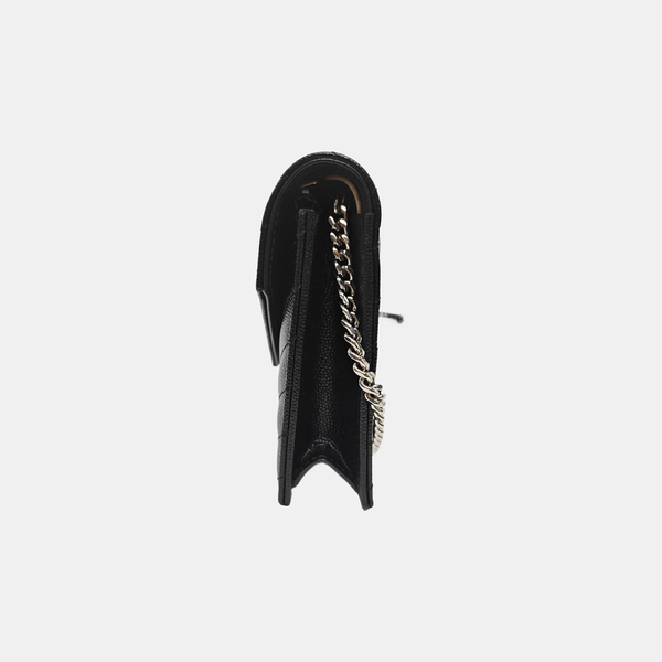 MONOGRAM Chevron Calfskin Black