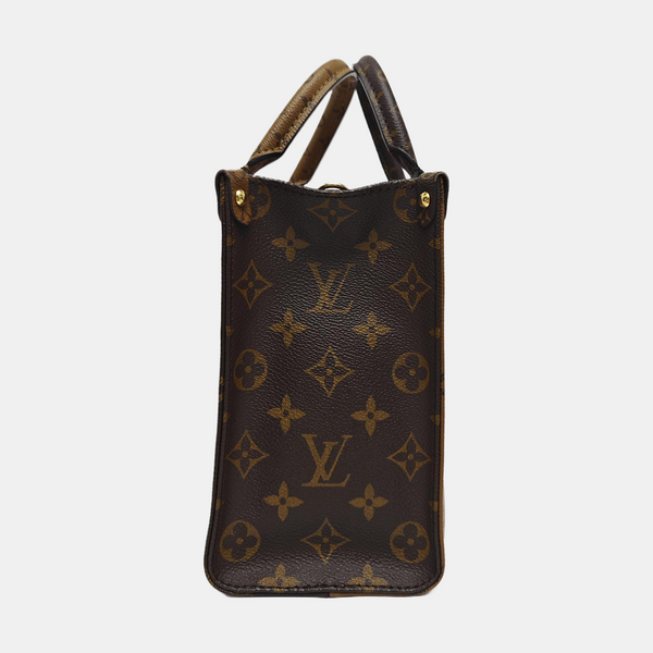 ONTHEGO PM Monogram Coated Canvas Brown