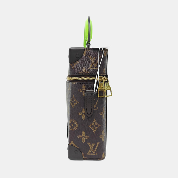 VERTICAL BOX TRUNK Monogram Coated Canvas Brown