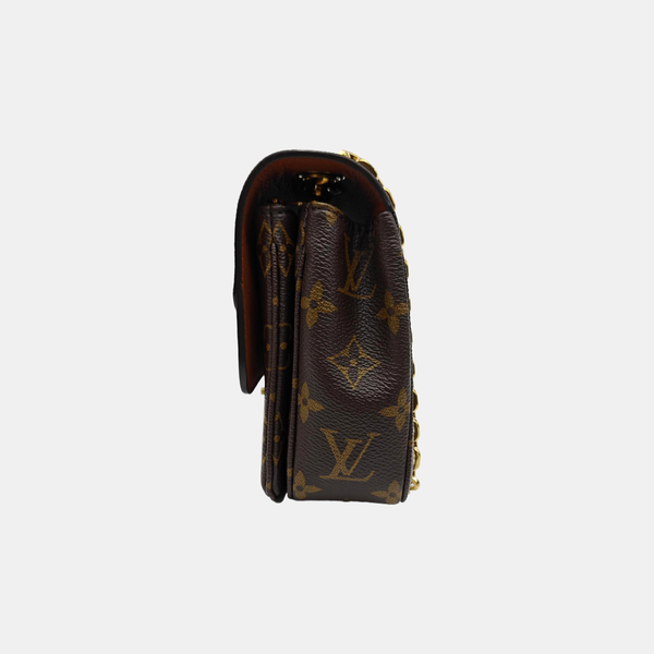 MARCEAU Monogram Coated Canvas Brown