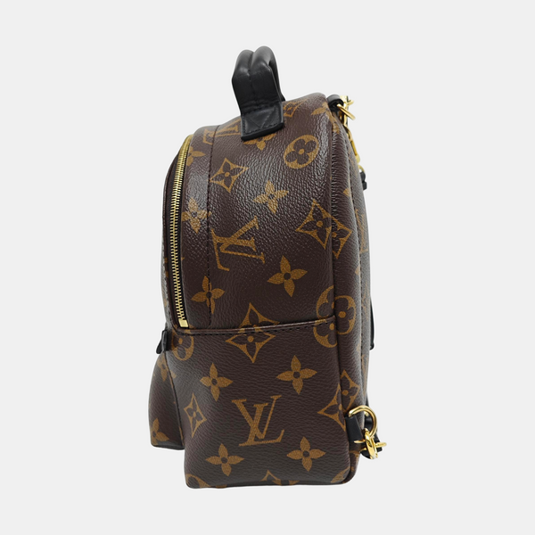 PALM SPRINGS Mini Monogram Coated Canvas Brown