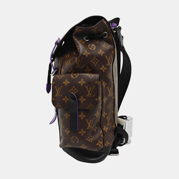 CHRISTOPHER PM Monogram Coated Canvas Brown