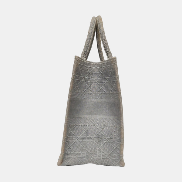 Authenticated pre-owned Book Tote Medium Canvas Gray - Tote Bag at Looply
