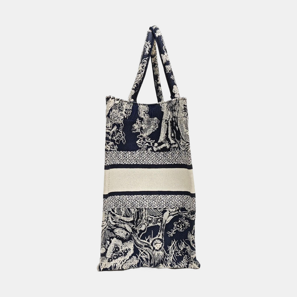Book Tote Medium Fabric Blue