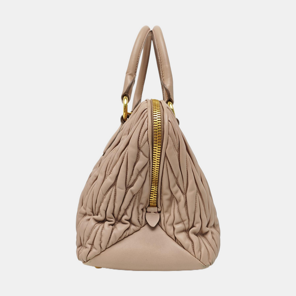 Madras Quilted Lambskin Pink