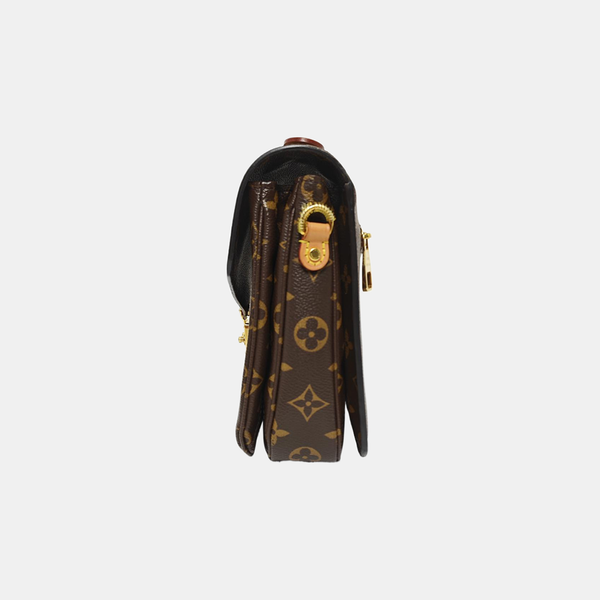 MÉTIS MM Monogram Coated Canvas Brown