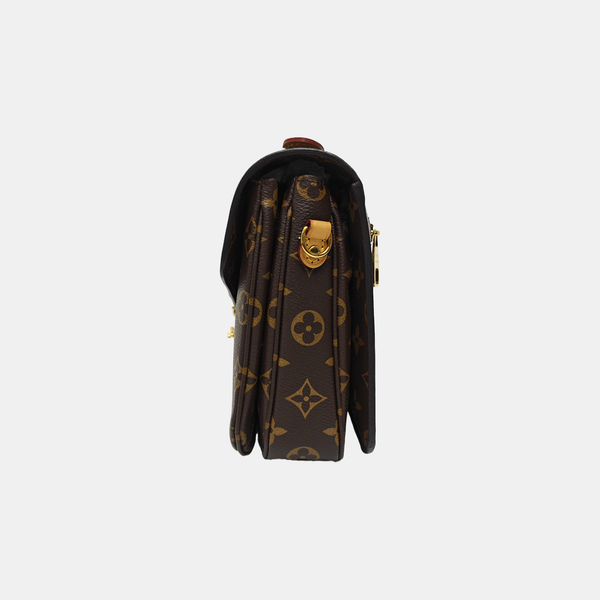 MÉTIS MM Monogram Coated Canvas Brown