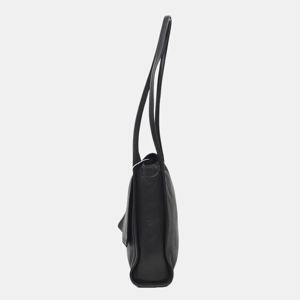 Calfskin Shoulder Bag Black