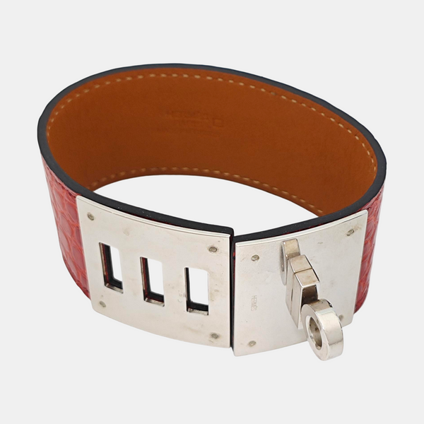 Brazalete de cuero rojo Kelly Dog