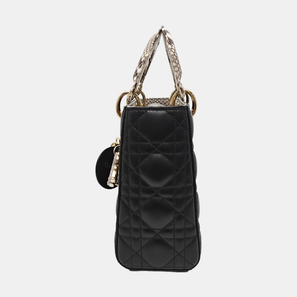 Lady Dior Small Quilted Lambskin Black