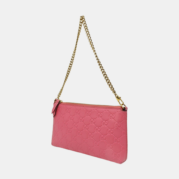 Monogram Calfskin Top Handle Bag Pink