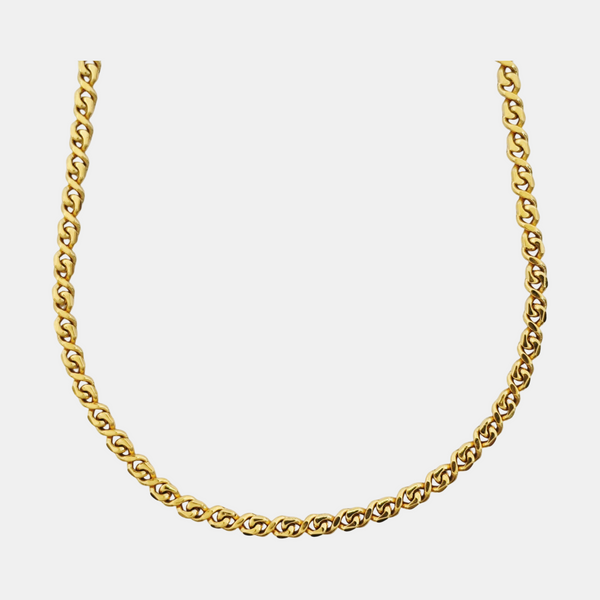 G Cube Metal Gold Necklace