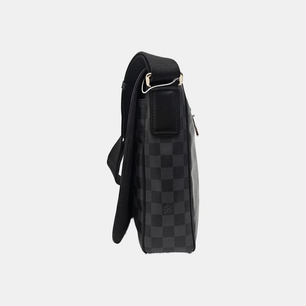 DISTRICT MM Damier Graphite Coated Canvas Gray
