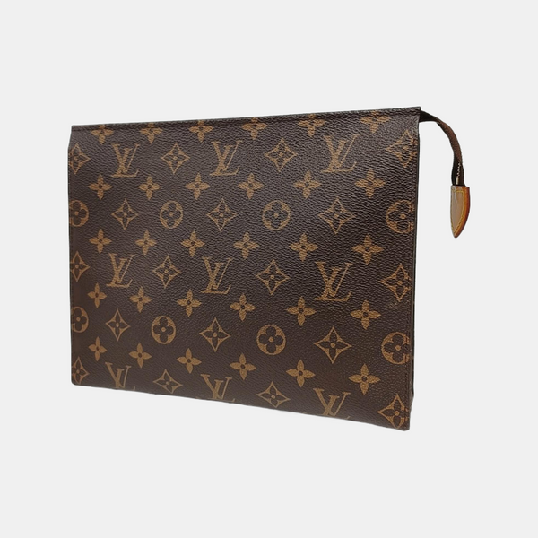 TOILET POCKET 26 Monogram Coated Canvas Brown