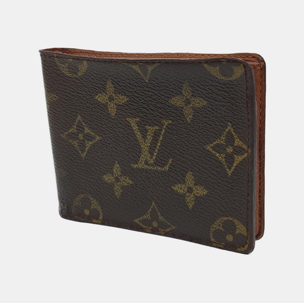 Monogram Coated Canvas Wallet Brown