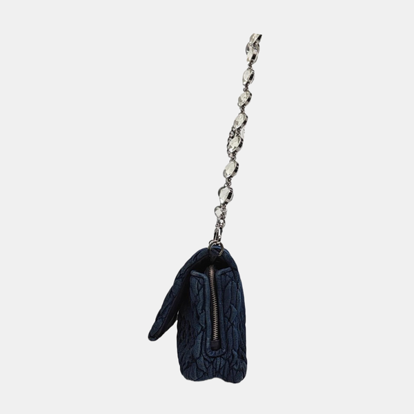 Crystal Quilted Denim Blue