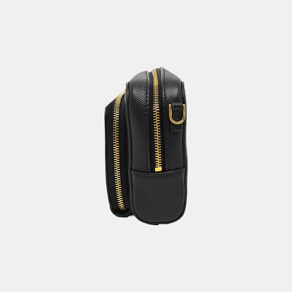 Calfskin Shoulder Bag Black