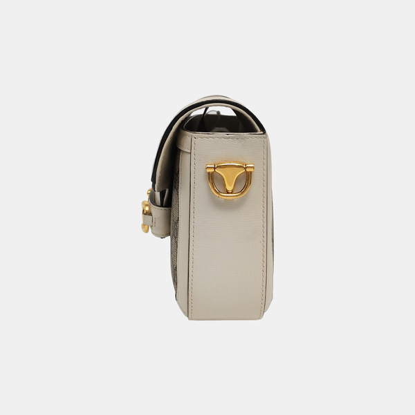 Horsebit 1955 Mini Coated Canvas Beige