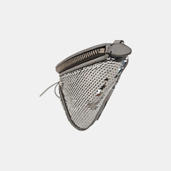 Two-Tone Waist Bag Special Material Silver